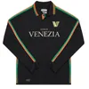 2023 home Mangas compridas pré-jogo mangas compridas Venezia FC Soccer Jerseys Black Away White training 10# ARAMU 11# FORTE Venice 2023 BUSIO 27# Football Shirts Uniformes