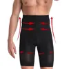 Short de Compression pour hommes, vêtement amincissant, taille haute, contrôle du ventre, entraîneur de taille, ceinture de modelage, sous-vêtements masculins