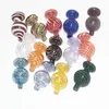 Smoking US Color Glass Bubble Carb Cap UV Ball Carb Caps For Beveled Edge Quartz Banger Nails Water Bongs Pipe Dab Rigs