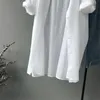 2022 خريف النساء الأكمام الطويلة قمصان بيضاء بلوزة عالية الجودة بلوزة فضفاضة قمم القطن غير الرسمي