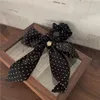 Frau Frühling Sommer Punkt Haar Ribbon Scrunchies Frauen Haarschmuck Elastisches Haarband Haar Krawatten Seil Gummi Gummiband