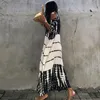 Black Sexy Striped Women Clothes V-neck Short Batwing Sleeve Lady Loose Dress Summer Dresses Plus Size Q1244 220510