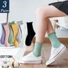 Socks & Hosiery Pairs Women Cotton Ruffle Frilly Black White Cute Autumn Winter Fashion Solid Color Soft Happy Girl 2022