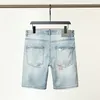 Herenshorts zomer nieuwe collectie heren gescheurde korte jeanskleding hoge kwaliteit herenshorts ademende denim shorts mannelijk
