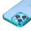 Custodie per telefoni acrilici sfumati a doppio colore da 1,5 mm per iPhone 14 Pro Max 13Pro 12 Mini 11 XS XR 7 8 Plus Cover posteriore mobile antiurto in TPU trasparente trasparente