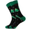 Designer Runner Sock Mens Cartoon Imprimé Coton Chaussettes Père Noël Intéressant Bas Moose Bonhomme De Neige Cadeaux De Noël 2021