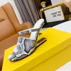 2022 Fashion brand women's sandals high-end metal high heels open-toe sliders calfskin leather outsole sandal for women's designer shoes EU35-42