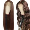 13x4 Lace Front perruques de cheveux humains chocolat Ombre brun rouge pré plumé vague de corps perruque 150% densité brésilienne Remy frontale perruques Diva2