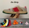 2022 Dirty Designer Повседневная обувь Screener Canvas Sneakers Women Luxurys Classic Blue Red Stripe Rubber Leather Проблемная обувь Low Top Мужские женские уличные кроссовки