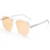 Sonnenbrille Retro Doppelte Brücken Polarisierte Frauen Männer Nagel Dekoration Mode Gelbe Linsen Sonnenbrille Anti Glare Fahrer GläserSun272d