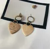 Retro Love Heart Charm Dangle Earrings Ear Stud High Quality Brass Earring Bijoux For Women Lady Party Wedding Lovers Gift