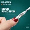 MR.GREEN Cuticle Pusher Double Ended Nail Polish Remover Manicure Tool Dirt Cleaner Stainless Steel Dead Skin 220510