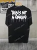 22ss Mannen Vrouwen Ontwerpers t-shirts Cursieve verf letters print Parijs katoen tee korte mouw Ronde Hals Streetwear xinxinbuy zwart wit rood XS-L