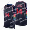 Баскетбол в колледже носит Джеймс Custom Printed 75th 2022 New City Basketball Jerseys Harris Embiid Simmons Green Curry Korkmaz Niang Maxey Thybulle Drummond Spring