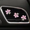 Interior Decorations Pre-sale Rhinestone Five Petal Flower Car Accessories Cute Air Outlet Decoration Clip Bling Bow DecorationClipInterior