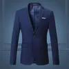 Fashion Mens Suit Jacket Navy Red White Jacquard Luxury Masculino Casual Style Slim Fit Wedding Party Blazer Coats 220514