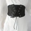 Cinturones Tendencia de moda Cuerpo de mujer Esculpir cintura Corsé elástico ancho Decoración con camisa de vestir Fajas de hoja de loto Smal22