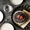 MUZITY Ceramic Dessert Plate Flower Shape Porcelain Cake or Snack Dishes 220307