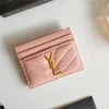 Designerski portfel dla kobiet mężczyzn posiadacz karty moda małe torebki kieszonka na monety kobieta etui na karty portfele kawiorowe luksusowe skórzane etui na karty ładne