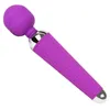 Massageador de brinquedos sexuais adultos para mulheres 10 velocidades USB recarregável Oral Clit Vibrators para mulheres AV Magic Wand Vibrador G-spot Massager
