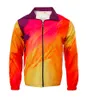 Dragkedja Windbreaker Gradient Jacket Men Fashion Coats Tops Custom Printed Your Like Picture Male Thin Jack Bluses 220713
