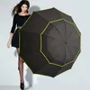 Ombrello 130 cm Grande Donna di Alta Qualità Pioggia Antivento Grande Paraguas Donne Maschili Sole 3 Floding Grande Ombrello Esterno Parapluie