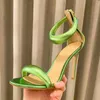 Gianvito Rossi Sandals10.5 cm Talons Stiletto Sandales 8,5 cm Chaussures habillées Talon pour les femmes du concepteur de luxe d'été Sandaux à pied à talons