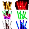 Glow Sticks Bulk Party Supplies Kleurrijke LED -schuimstick Cheer Tube RGB Glow in het donkere licht voor feesten 20220422 D3