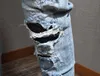 Patches detalhe jeans motociclista ajuste fino motocicleta para homem jeans vintage envelhecido calça jeans 229f