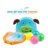 Детские игрушки для малышей для малышей для стрельбы в корзине для ванны вода для детей, девочки, мальчики с 3 мини -пластиковыми баскетбольными игрушками, 220531