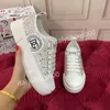 Mens Itália Bee Sapatos Casuais Mulheres Sapateiras de Couro Plano Branco Treinadores de Cobis de Tigre Bordados de Tigre Bordados HC210424