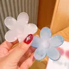 Cute Candy Colors Clamps Sweet Big Flower Hair Claws Plastic Hair Clips For Girl Women Hairpins Fashion Hair Accessories