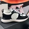 Mode top designer schoenen echt lederen handgemaakt canvas multicolor gradiënt technische sneakers dames beroemde schoentrainers door merk11