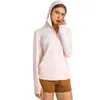 LU-04 Protezione solare Abbigliamento da corsa Giacca da donna con cappuccio Yoga Outfis Sport Tempo libero Cerniera all'aperto Fitness Primavera ed estate Palestra Top