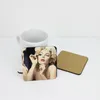 Sublimation Blank Coasters DIY Customized MDF Square Circle Hardboard Coaster Insulation Sublimation Cup Pad Slip 10x10cm FY3758 ss0114