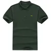 Summer Casual Polos Shirt 100�wełniany solidny krótki rękaw oddychający szczupły fit haft harmont blaine men odzieży D220618