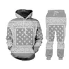 New 3D Printing Bandana Fashion Men Women Tracksuits Crewneck Hoodies+pants Plus Size S-6XL Harajuku006