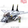 Militär F A 18E Super Strike Hornet Fighter Plane Building Blocks War Bricks Classic Model Educational Kids Moc Toys 220715