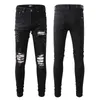 Mens Designer Jeans Ripped Jeans Denim Pants Man Slim Jeans Casual Hip Hop dragkedja byxor för manlig stretchbyxor JJ21 N14