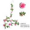 Decorative Flowers & Wreaths 220cm Rose Artificial Lvy Vines Green Leaves Garland Wedding Christmas Decorations Home Garden Arch DIY Fake Pl