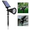 Party Supplies Waterproof Solar Lawn Spotlight Outdoor Courtyard Floor Lamp Wall Garden Villa Lights