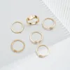 Wedding Rings 6x Boho Butterfly Star Stackable Finger Midi Pack Vintage Band Ring L5YB Wynn22