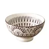 Japanese and Wind 4.5-inch Rice Bowl Ceramic Unglazed Anti-scalding Bowl European Simple Household Soup Bowl High-legged 220418