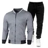 Survêtements pour hommes Hommes Automne Hiver Costume Sports de plein air Escalade Type de chaîne Veste + Pantalon Casual Fashion Wear