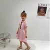 Belle bébé filles robes de princesse coton enfants à manches courtes robe été fille jupes enfants vêtements enfant jupe 3-10 ans