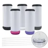 Nuovo arrivo 16OZ Sublimation 4 In 1 Speaker Tumblers Bicchiere bluetooth a 5 colori con due coperchi e cannuccia di plastica DHL