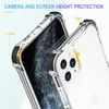 Çift renkli şeffaf zırh savunucusu vakaları akrilik TPU TPE Kristal Clear Askeri Derece Şok geçirmez Kapak İPhone 13 12 Mini Pro Max XR XS X Samsung S22 Ultra Plus