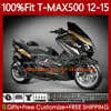 حقن الجسم ل Yamaha MAX-500 TMAX MAX 500 أبيض أزرق 2012-2015 هيكل السيارة 113NO.113 TMAX-500 T-MAX500 TMAX500 12 13 14 15 T Max500 2012 2014 2014 2015 OEM FALTINGS