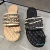 2020 neue Frauen Mode Wilden Strand Schuhe Non-slip Outdoor Hausschuhe Sandalen Flachen Boden Damen perle Rutschen 35-40