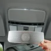 Mercedes için araba ön okuma lambası çerçeve dekorasyon trim Benz S sınıfı W221 20082013 İç çatı ışık kapağı çıkartma şeritleri205257961713